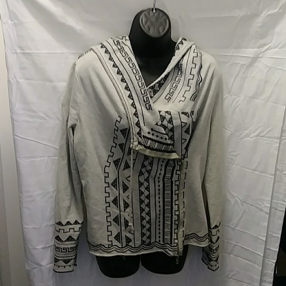 Monoreno women's embroidered Zip lightweight hoodi